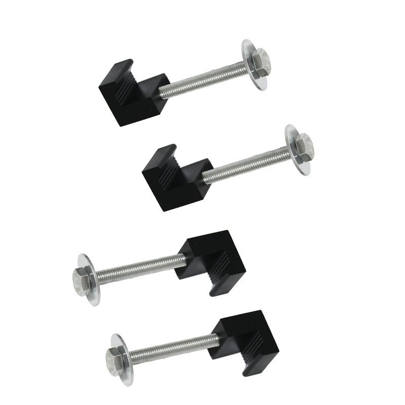 WnSEu MSCRP Aluminum Mounting Clamps for Pickup Truck Tool Box Mount Tie Downs J Hook Crossover Tool Box Pickup 4pcs - Image 2